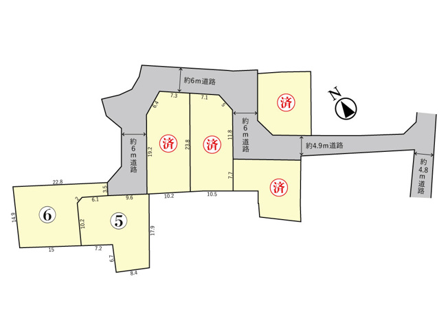 【前面道路含む現地写真】 | 鈴鹿市東玉垣町《ガーデンヒルズ東玉垣Ⅲ 全6区画》
