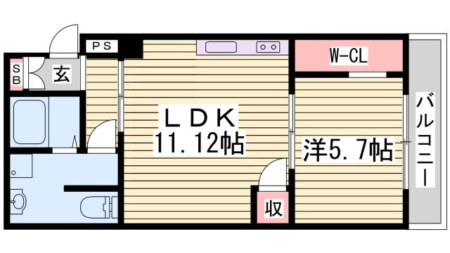 デュオ呉服町の間取り