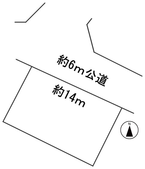 ６４６６３　岐阜市日野東８丁目土地の区画図