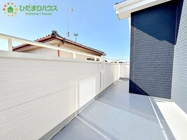 熊谷市上之　P6　中古一戸建て　いろどりアイタウン　01のバルコニー