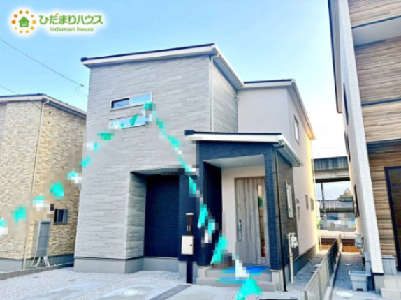 熊谷市石原　第7期　新築一戸建て　ワイウッドコート　02の外観|秩父鉄道『石原』駅まで徒歩4分で通勤通学にとっても便利な立地！