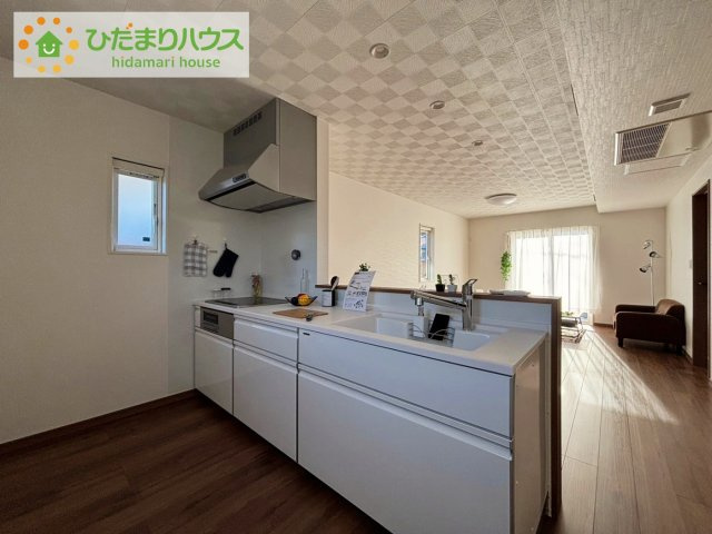 日立市久慈町５丁目　新築戸建のキッチン|IHコンロでお子様とご一緒にお料理はいかがでしょうか(^^)/