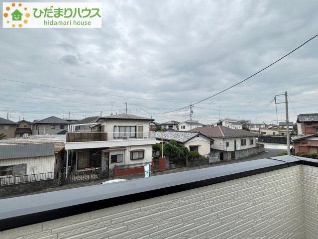 熊谷市石原　第6期　一戸建て　クライン　01の展望|プライバシーを確保できるダブルバルコニーです♪