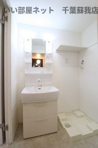 Lumiere亥鼻の洗面所|朝の準備に活躍する、洗髪洗面化粧台！