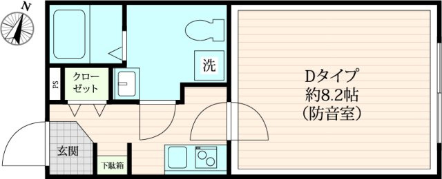 「防音マンション」ラシクラス中野弥生町の間取り