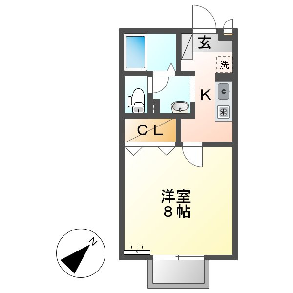 プラザ古城池の間取り
