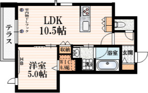 クレール　メゾン　橘の間取り