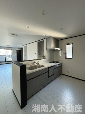 茅ヶ崎市若松町新築戸建てのキッチン|キッチンでお料理をお楽しみください