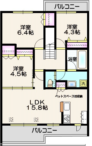ヌーベルモーブの間取り