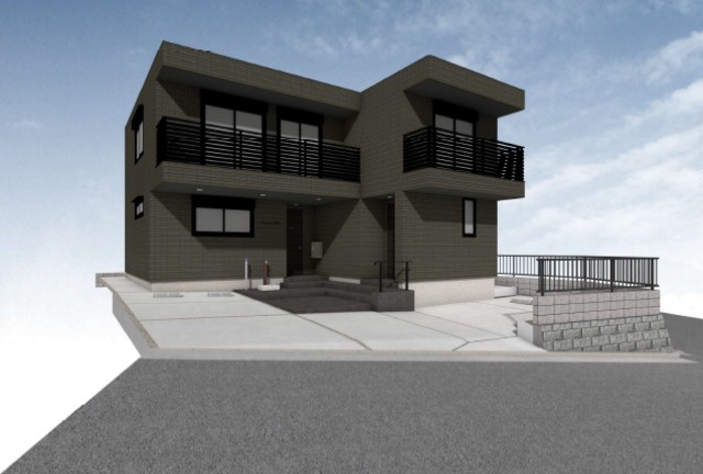 Ｐｏｎｓｏｎｂｙ　ＨＡＲＵの外観パース|２０２４．１１完成予定　ヘーベルメゾンのペット共生住宅