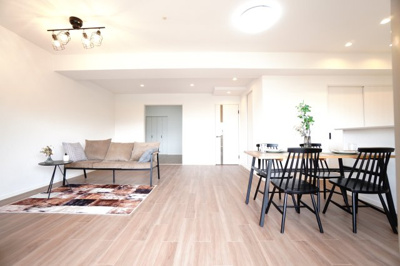 【居間・リビング】 | 【上質リノベ】ヴェルディ府中ガーデンヒルズ | 室内（2025年4月19日9：00頃）撮影