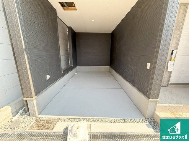 大阪市平野区加美鞍作　新築一戸建ての駐車場|駐車スペース！散水栓があるので、こまめに愛車を洗えます！
