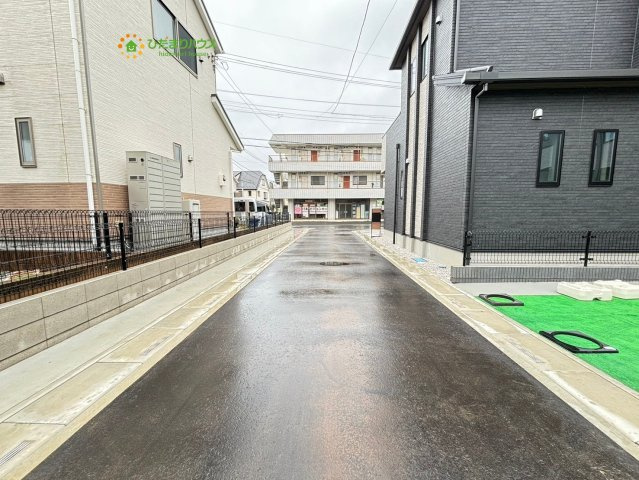 熊谷市銀座　未入 居一戸建て　タマタウン　02の前面道路含む現地写真