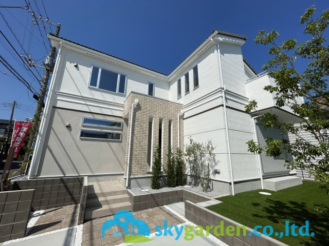 鎌倉市稲村ガ崎5丁目　新築戸建　全1棟1号棟の外観|外観は落ち着いています