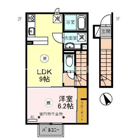 グレーシアタウン木崎　B棟の間取り