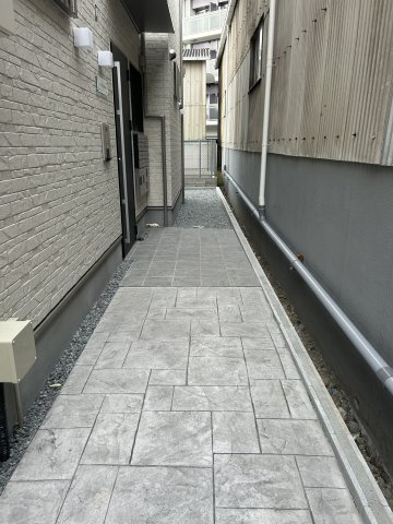 大阪市淀川区田川３丁目のハイツのエントランス