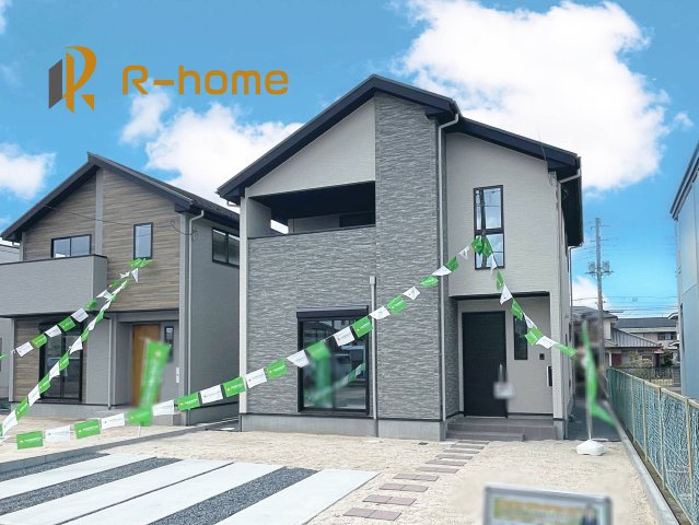 土浦市北荒川沖町5期　新築戸建て　2号棟の外観|ご予約を頂ければ、『平日』はもちろん『早朝』や『夜間』もご見学可能です♪お気軽にお申し付けください♪