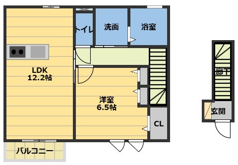 RESIDENCE高茶屋　Aの間取り