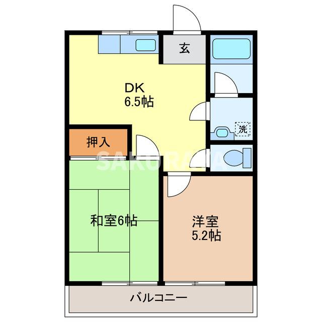 メゾンヴィラ １の間取り