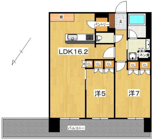 レーベン小田原ザタワーの間取り