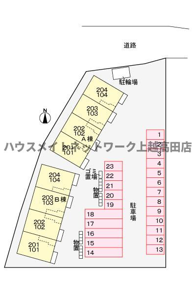 エレガントＢの駐車場|駐車場