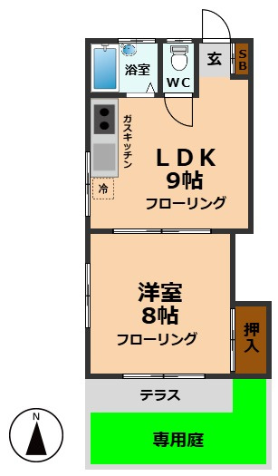 【間取り】 | グリーンハイツ1