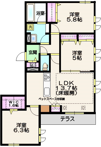 仮称　浦和区常盤4丁目メゾンの間取り