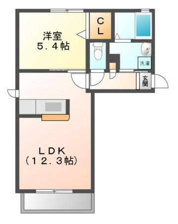 シャーメゾン桜の間取り