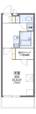 レオパレスボヌールドゥマンの間取り|画像2