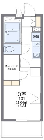 レオパレスシティーCの間取り|画像2