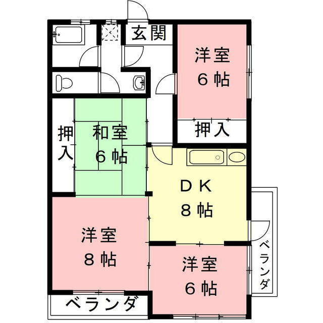 山内レジデンスの間取り