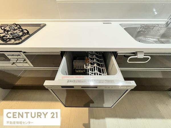 【キッチン】 | 鶴町１丁目　新築戸建　全２区画の２号地 | 食器用洗浄機付きシステムキッチン！