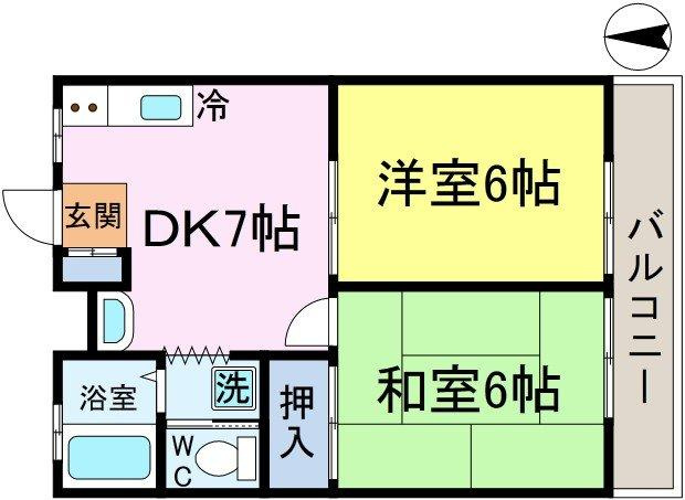 コーポタイシンの間取り