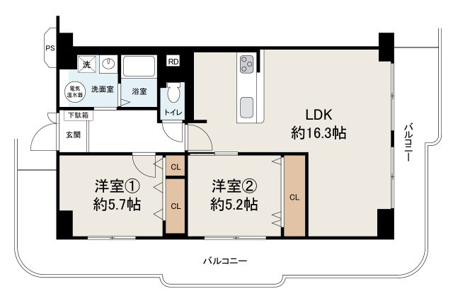 【間取り】 | 三国ヶ丘スカイハイツ（百舌鳥小学校）