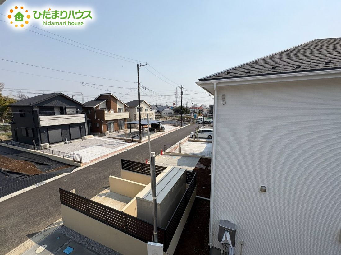 東松山市石橋　3期　新築一戸建て　アーバンスタイル　01の展望|前面に建物がないので、太陽の光が家全体に降り注ぎます！
