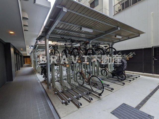 シティテラス谷町四丁目 BRAVI不動産のその他共用部分|自転車置き場も豊富