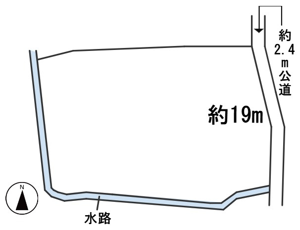 ６４６４５　岐阜市上西郷土地の区画図