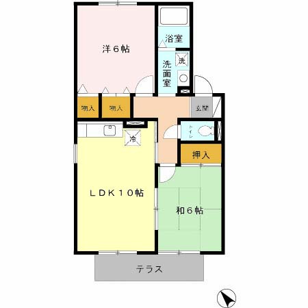 クラインベルク　B棟の間取り