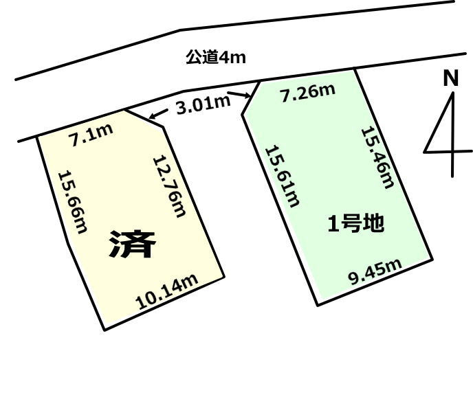 碧南市西山町2丁目の土地図