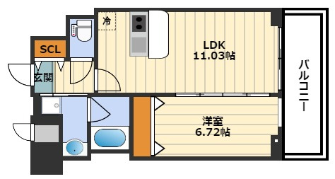 La Douceur天満の間取り