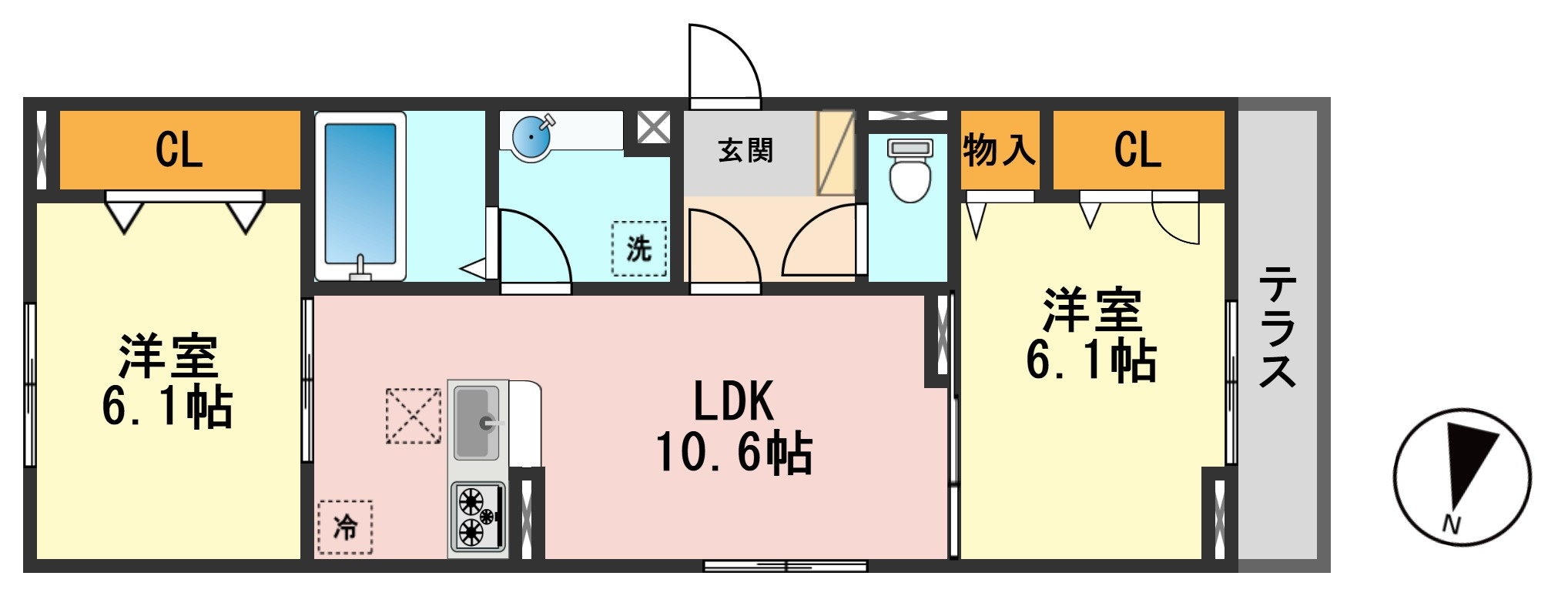 カサベルテ鹿骨の間取り