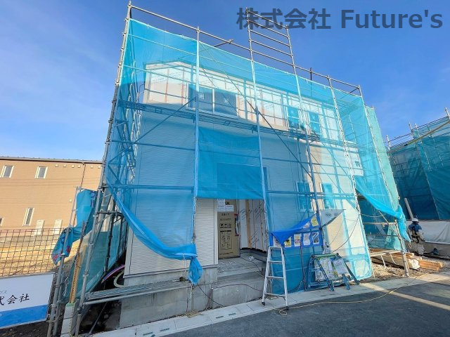 三郷市上口1丁目　新築戸建　全2棟　2号棟の外観|現地の写真になります。