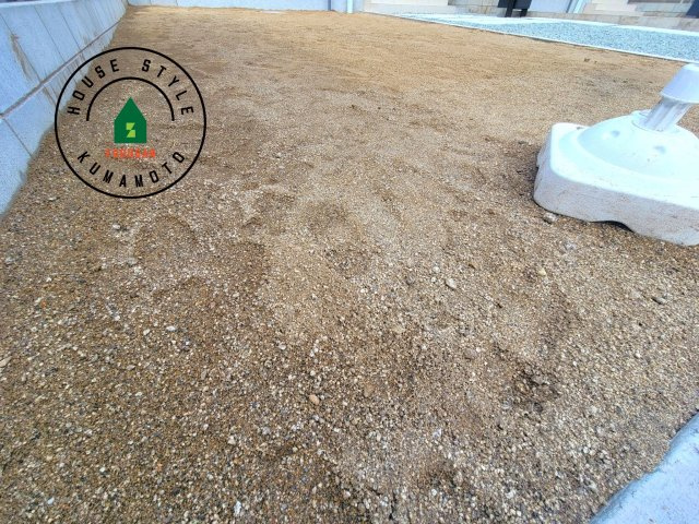 熊本市北区麻生田4丁目第1-2棟（1号棟）の庭|お庭で自由な時間を過ごせます。