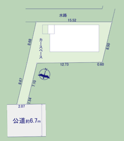 さいたま市北区日進町１丁目　戸建て　フィット　01の区画図|１号棟