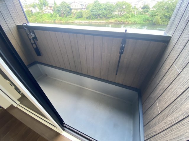 トピア安倍館Dのバルコニー