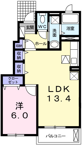 クラウンヒルズ有瀬の間取り