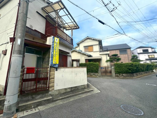 堺市東区菩提町４丁の売地の前面道路含む現地写真