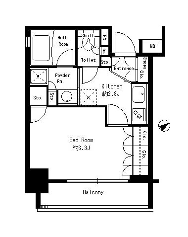 RESIDIA浅草橋の間取り