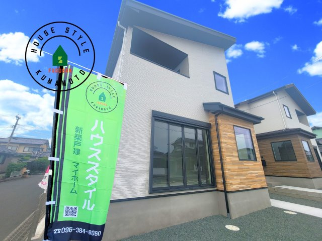 菊池郡大津町第3-2棟（1号棟）　の外観|デザイン性のある外観です。