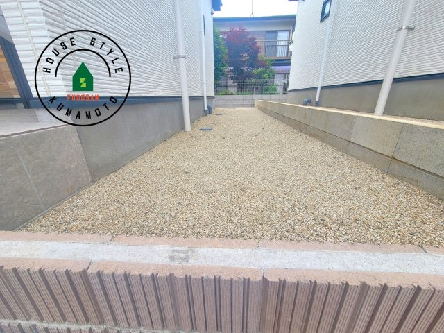 菊池郡大津町第3-2棟（1号棟）　の庭|お庭で自由な時間を過ごせます。